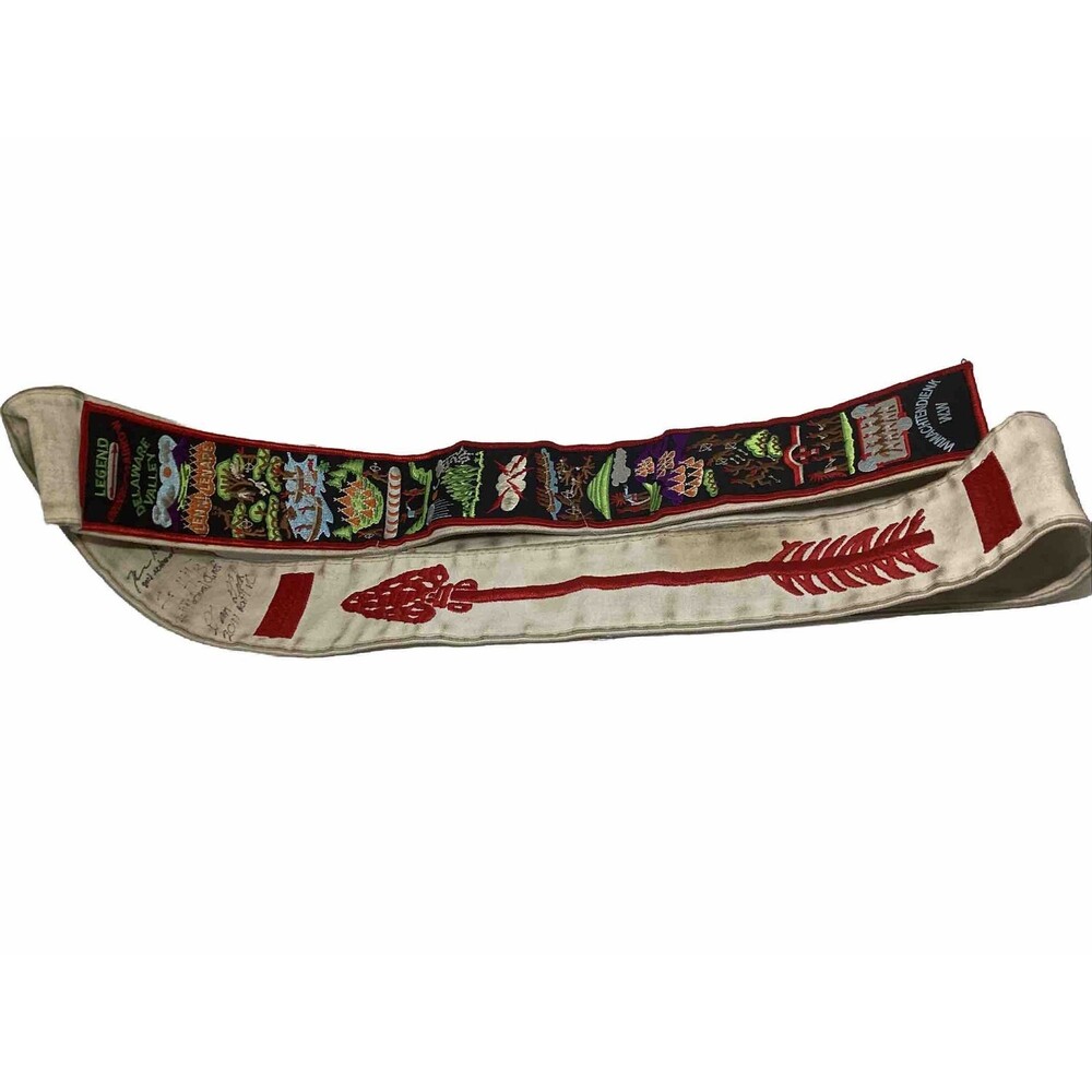 Cloth Brotherhood Order Of The Arrow Signed By 2011 Chief And Vice Chief